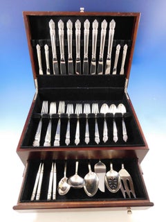 Danish Baroque by Towle Sterling Silver Flatware Set for 8 Service 46 Pcs Dinner