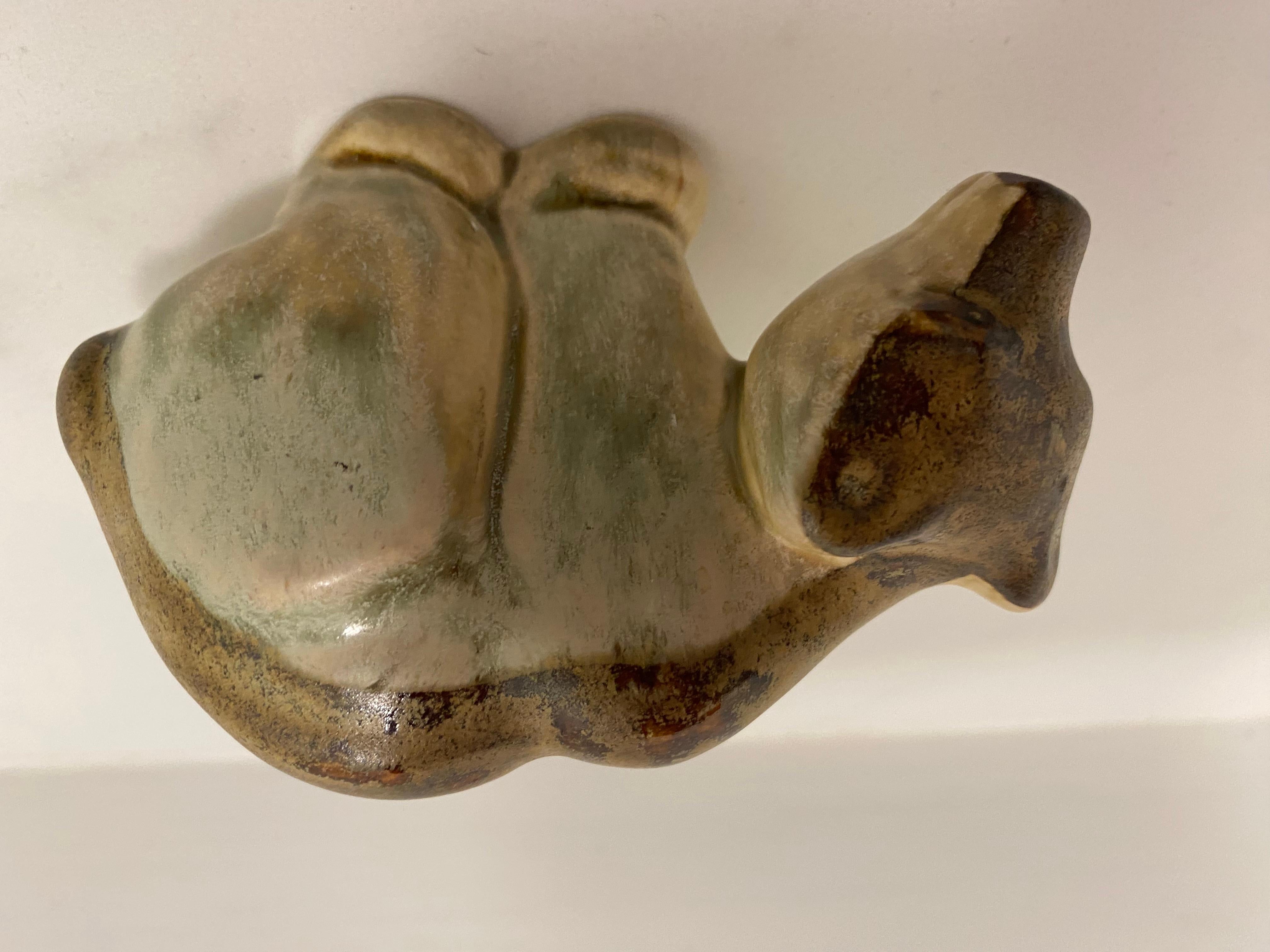 Danish Bear Sculpture by Soholm Pottery For Sale 4