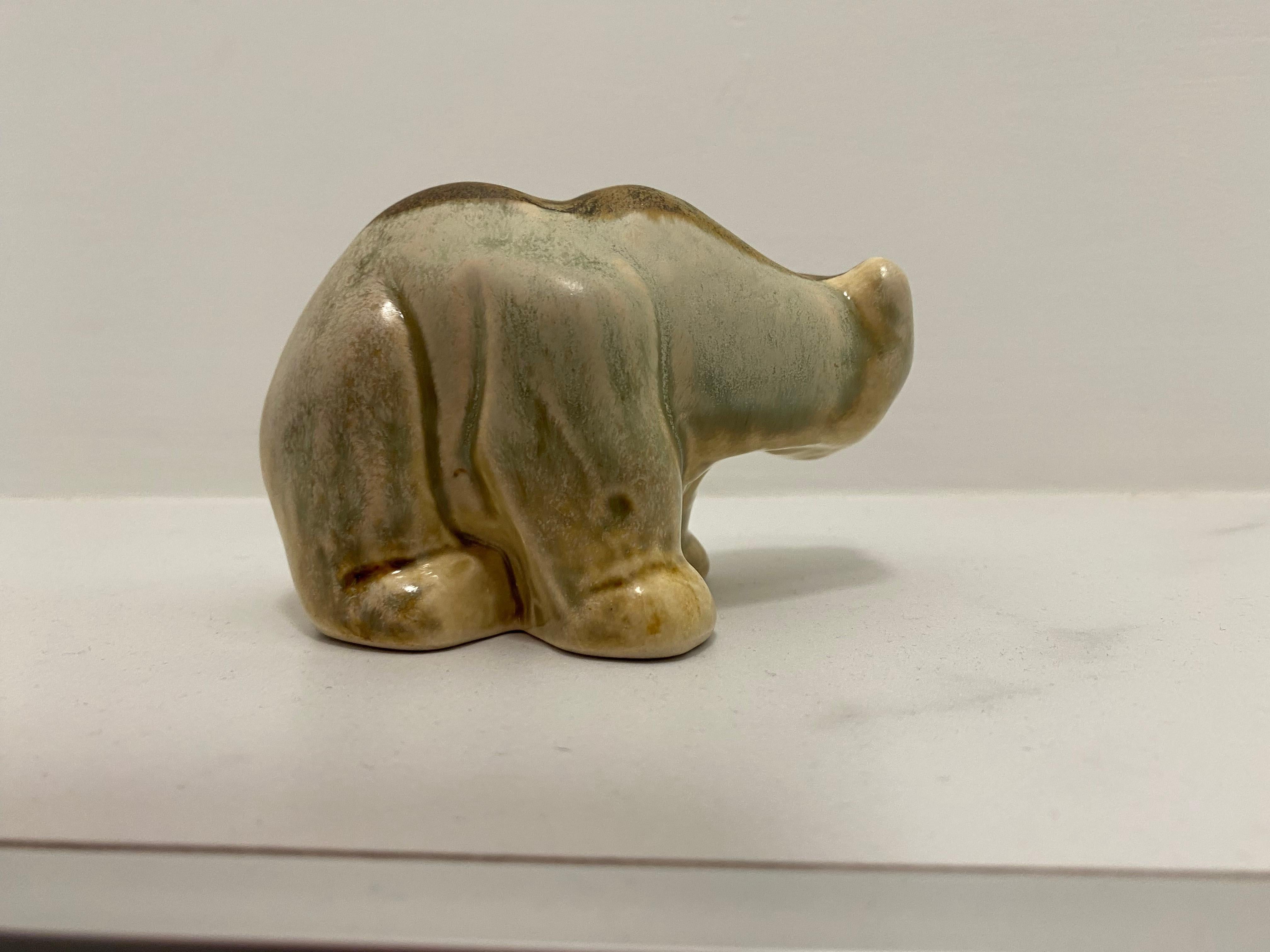 Ceramic Danish Bear Sculpture by Soholm Pottery For Sale