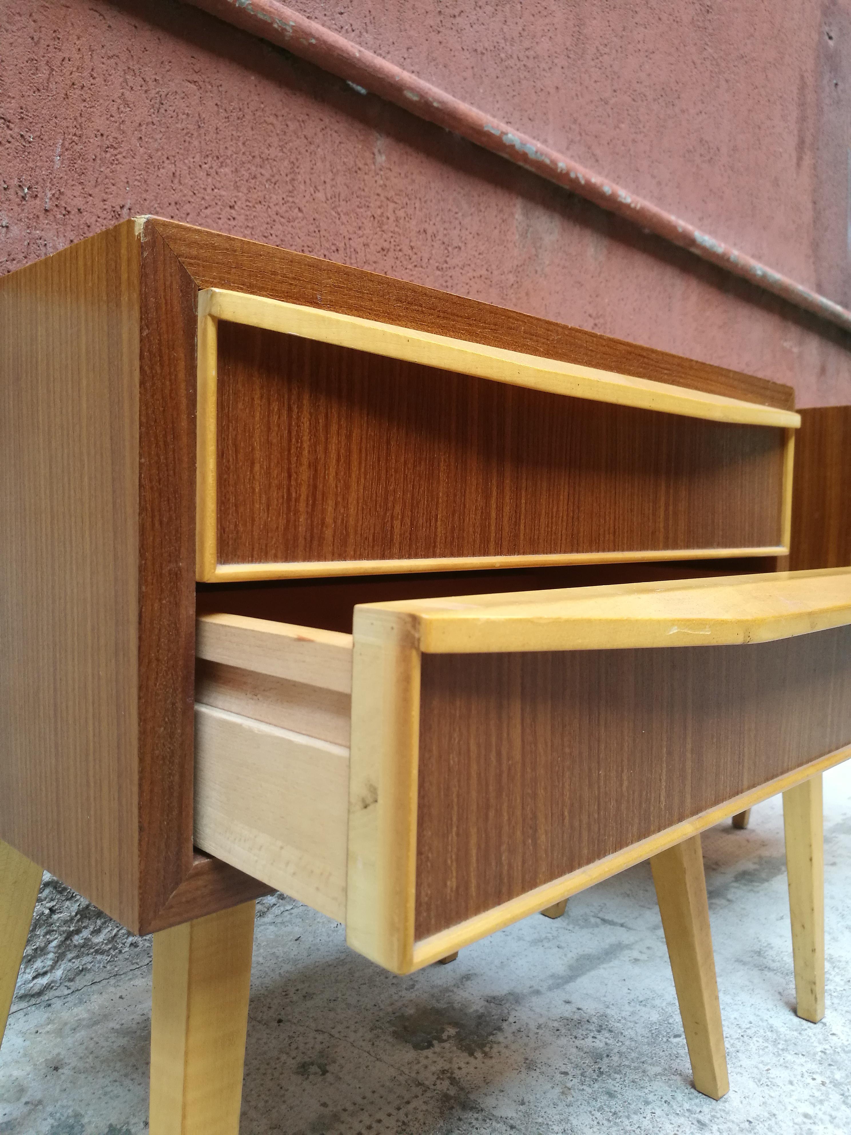 Mid-20th Century Danish Bedside Tables in Teak from 1960s