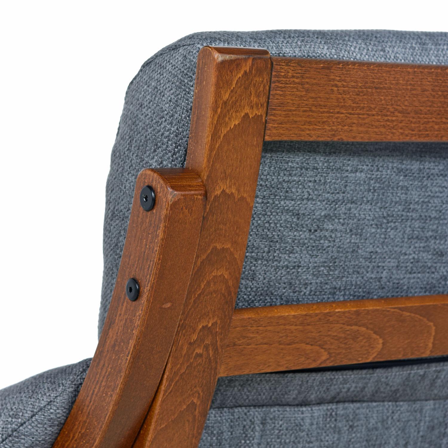 Dänischer Freischwinger-Sessel aus Teakholz von Stouby Polster:: vollständig restauriert 2