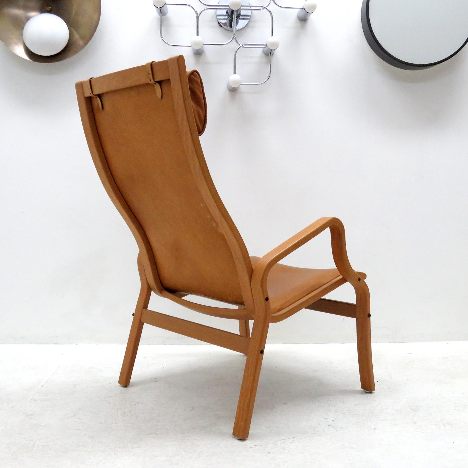 Danish Bentwood Leather Chairs In Good Condition In Los Angeles, CA
