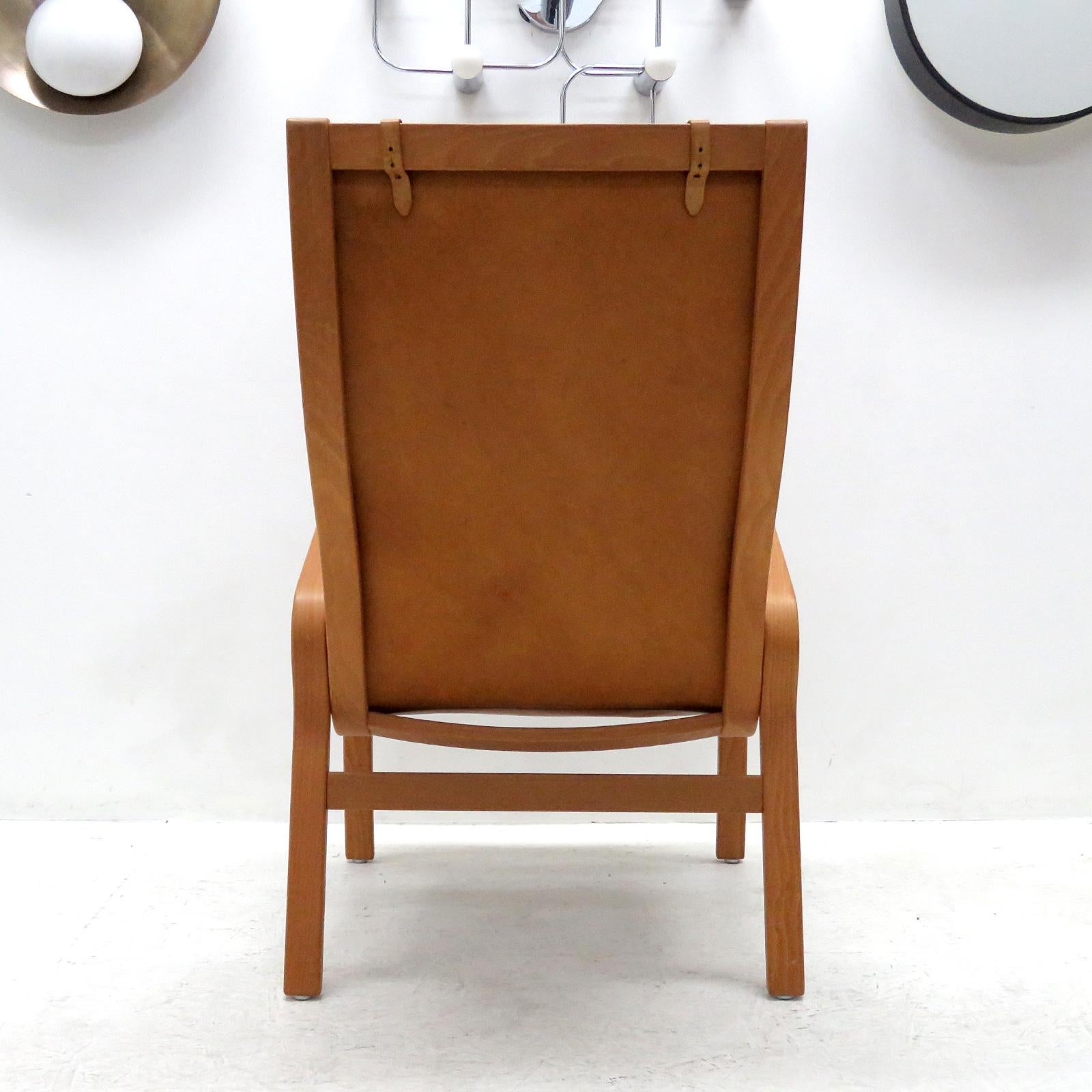 Mid-20th Century Danish Bentwood Leather Chairs