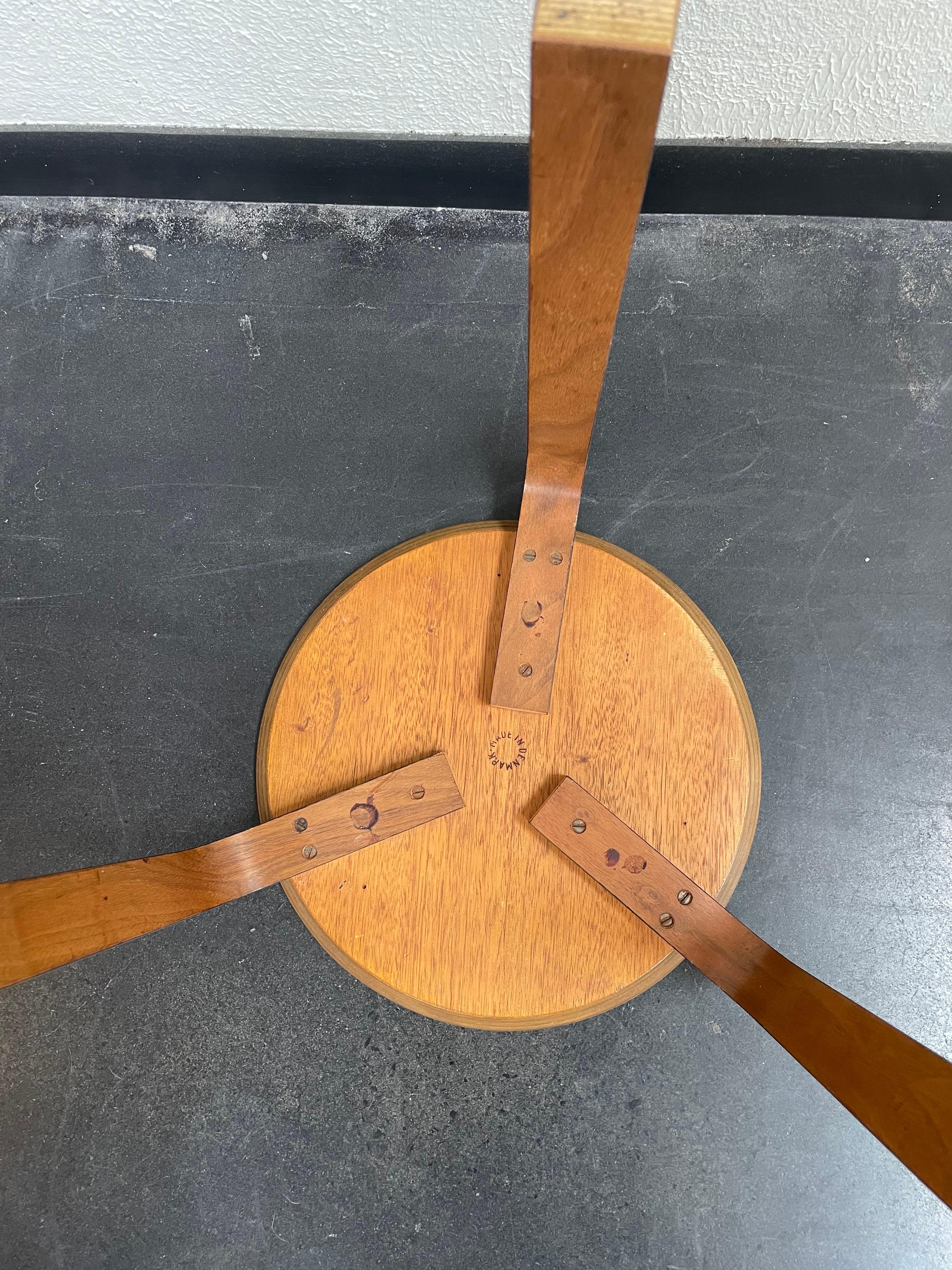 20th Century Danish Bentwood Side Table/Stool, 2 Available