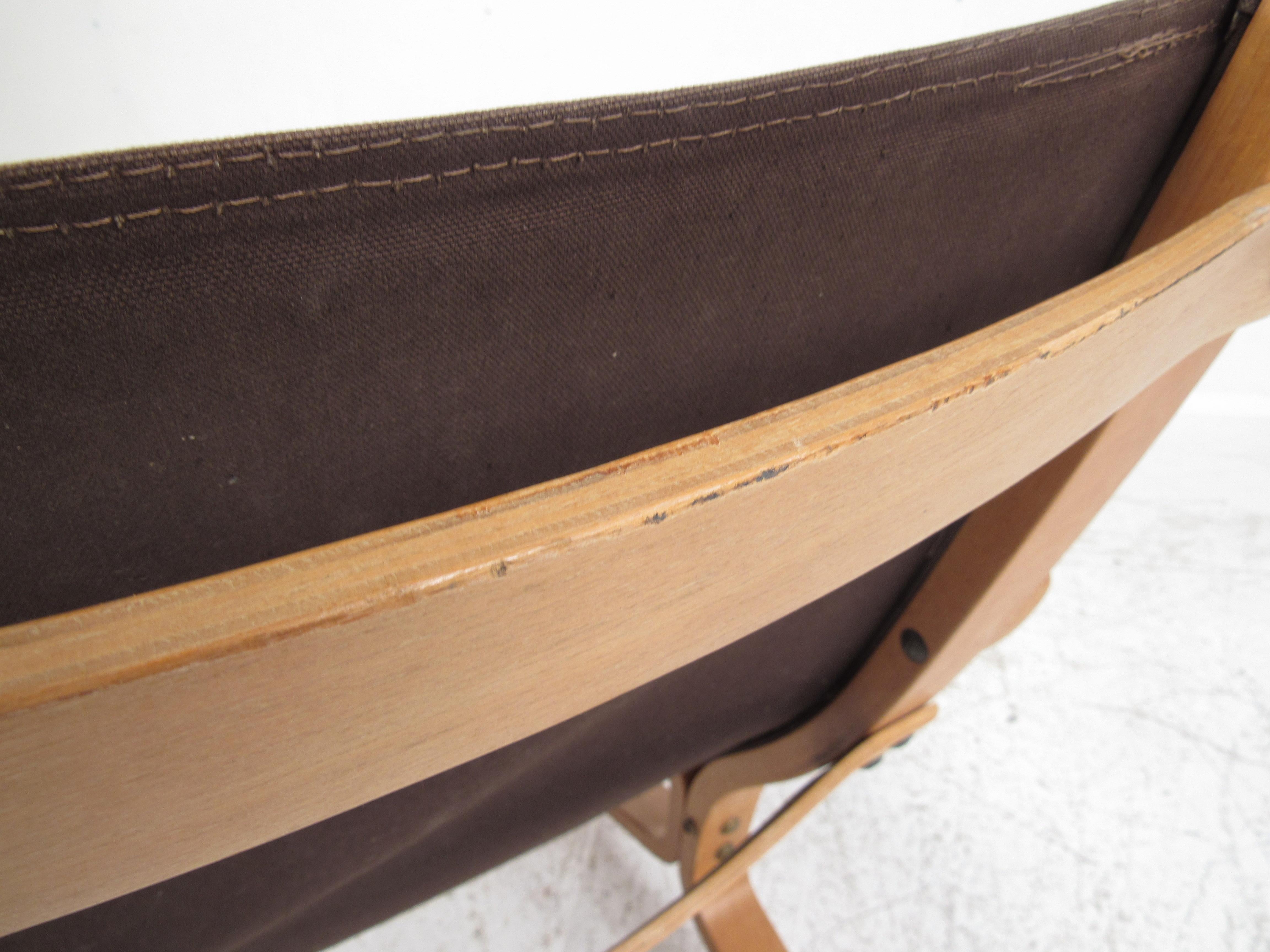 Dänischer Bugholz Teak Lounge Stuhl 6