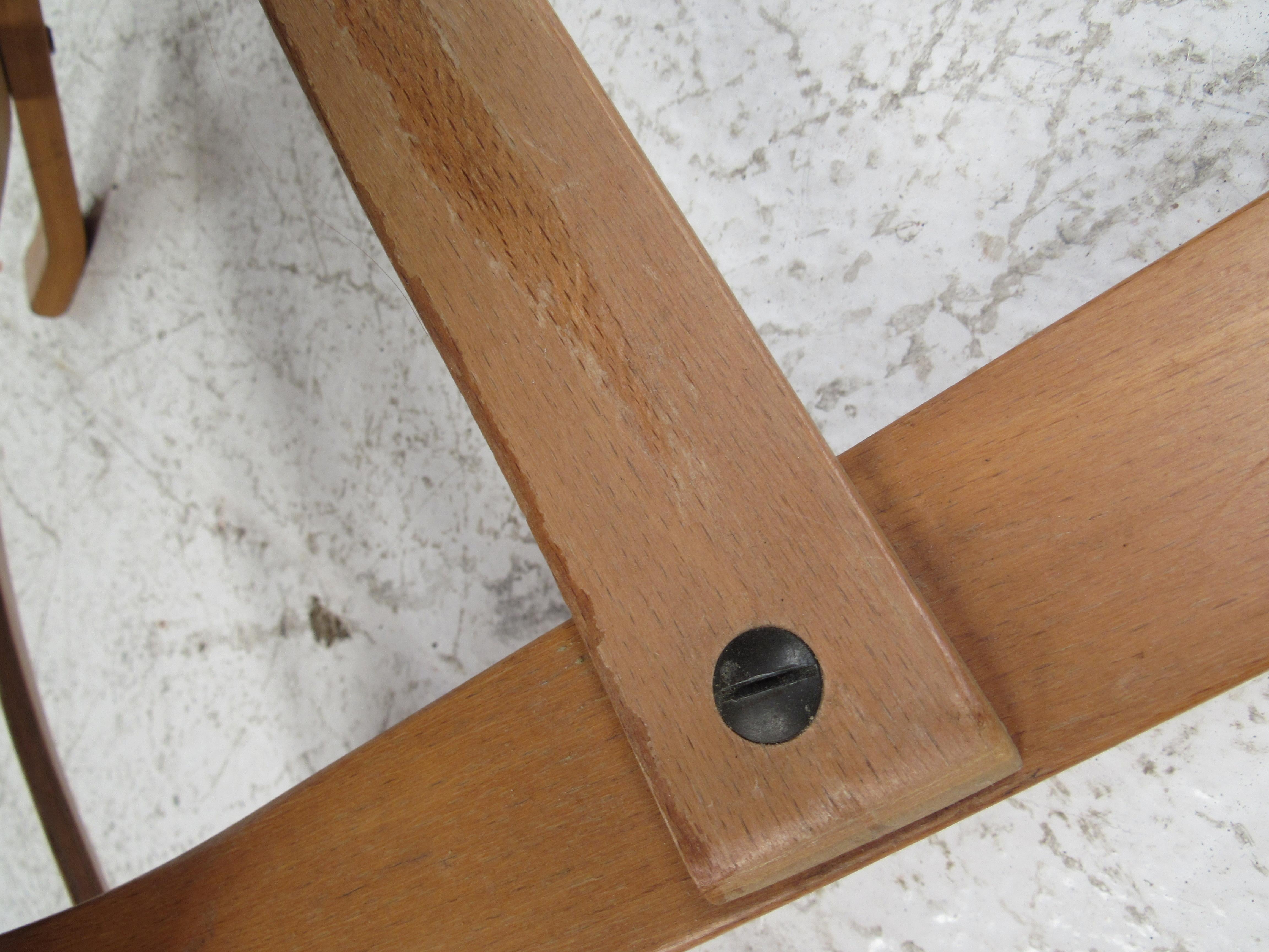 Dänischer Bugholz Teak Lounge Stuhl 1