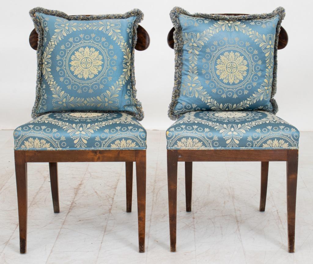 Tappezzeria Sedie danesi Biedermeier Revival, 4 in vendita