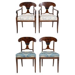 Danish Biedermeier Revival Chairs, 4