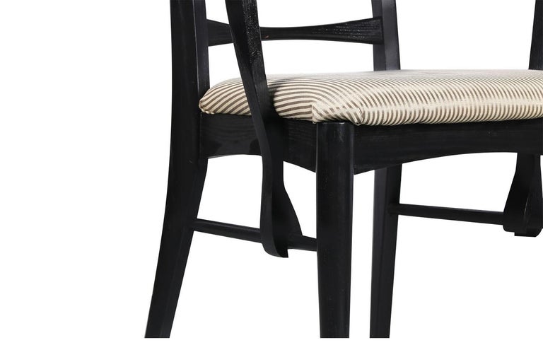 Mid-20th Century Danish Black Frame Chairs Niels Koefoed for Koefoeds Hornslet Lis For Sale
