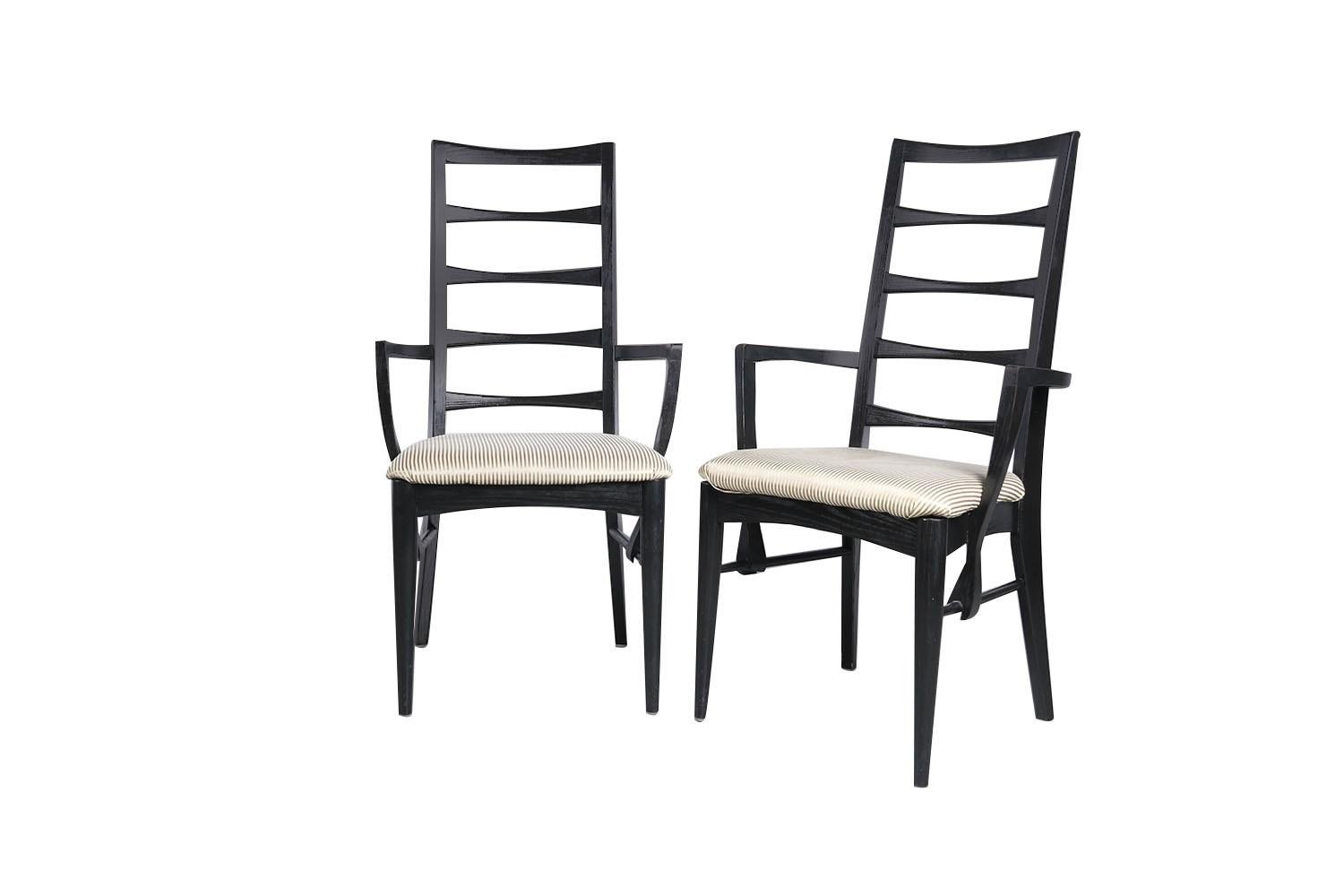 Chaises danoises à cadre noir Niels Koefoed pour Koefoeds Hornslet Lis en vente 1