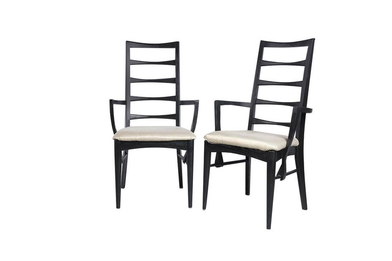 Danish Black Frame Chairs Niels Koefoed for Koefoeds Hornslet Lis For Sale 2