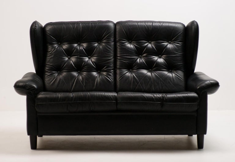 Danish Black Sofa