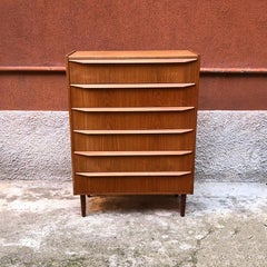 Danish Blonde Teak Chest of Drawers, 1960s