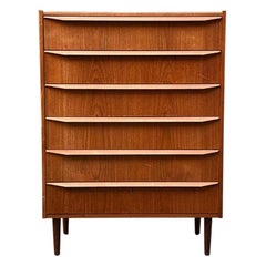 Danish Blonde Teak Chest of Drawers, 1960s