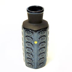 Vase danois en céramique grès bleu de Søholm Keramik, Bornholm 1960s