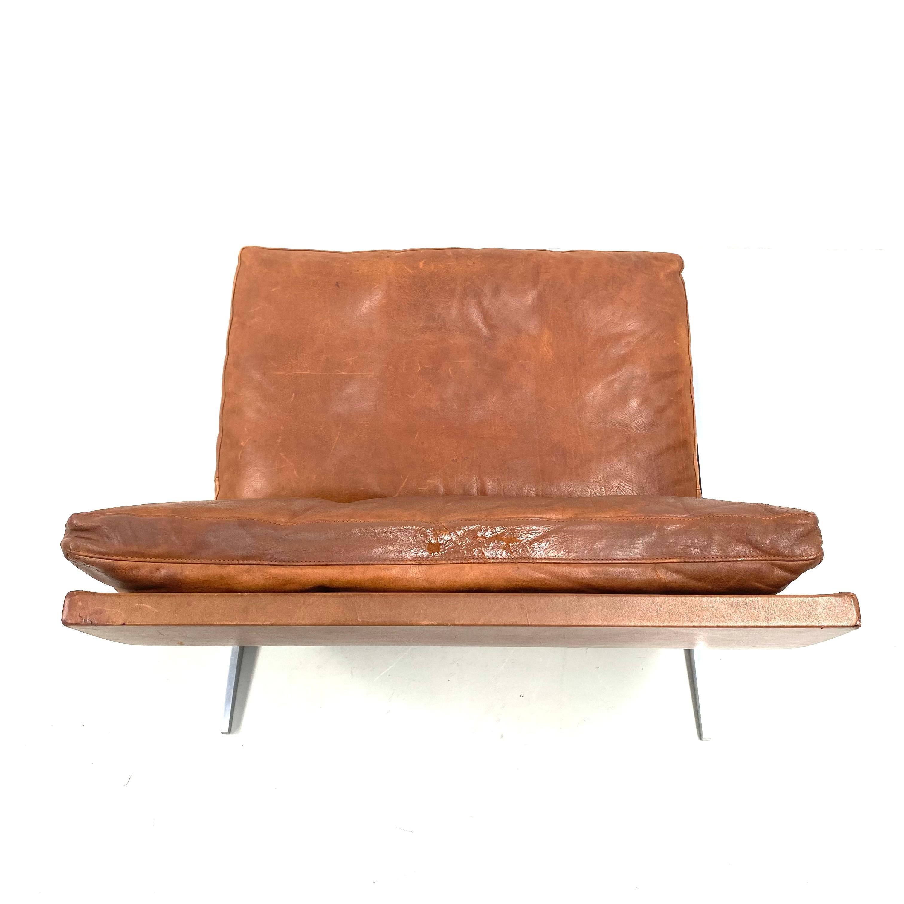 Danish BO-561 Lounge Chairs in Cognac by Fabricius and Kastholm for BoEx, 1960s 12