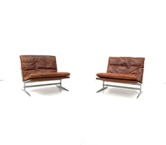 Danish BO-561 Lounge Chairs in Cognac by Fabricius and Kastholm for BoEx, 1960s