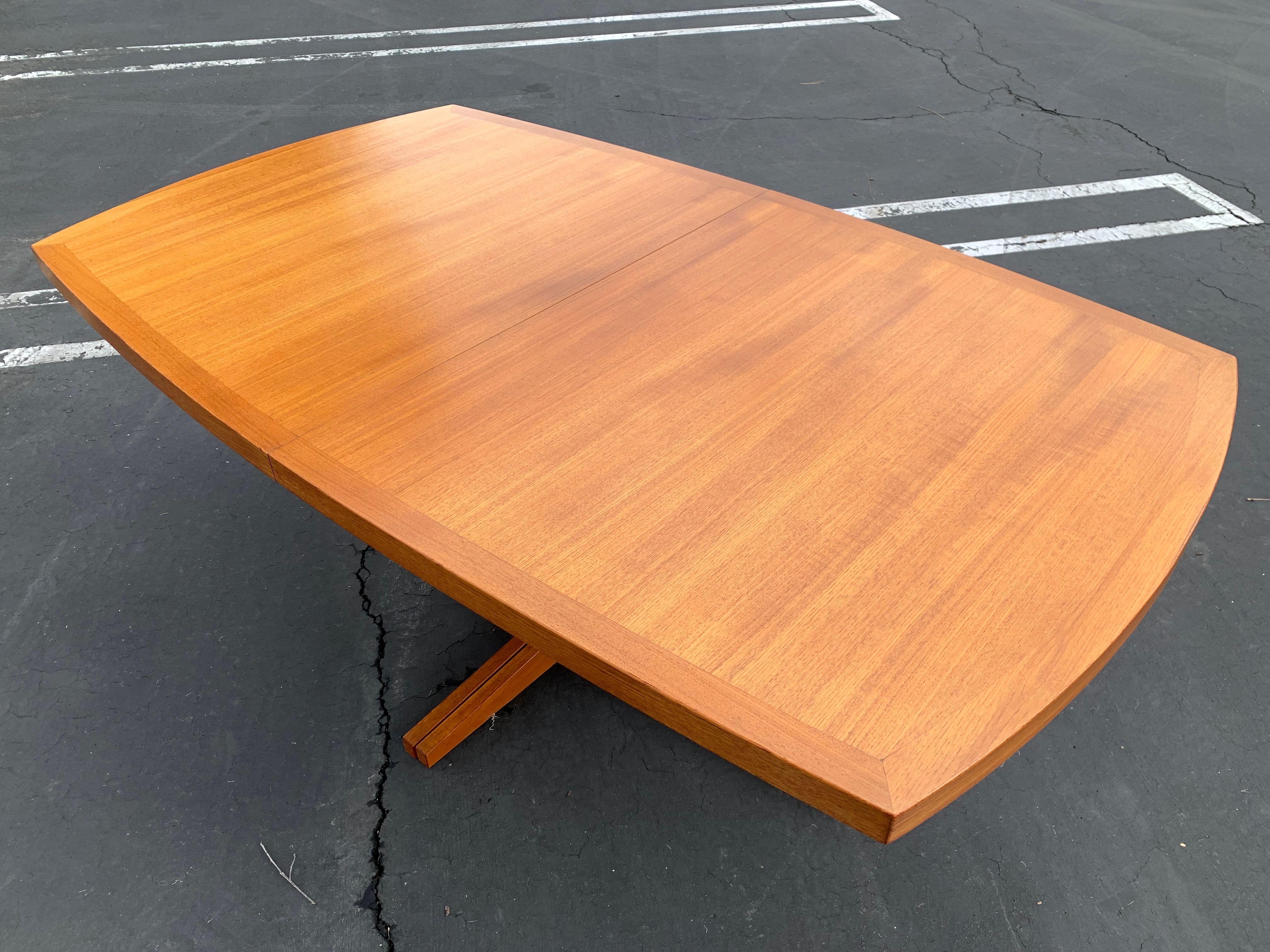 Danish Boat Shaped Teak Dining Table 5