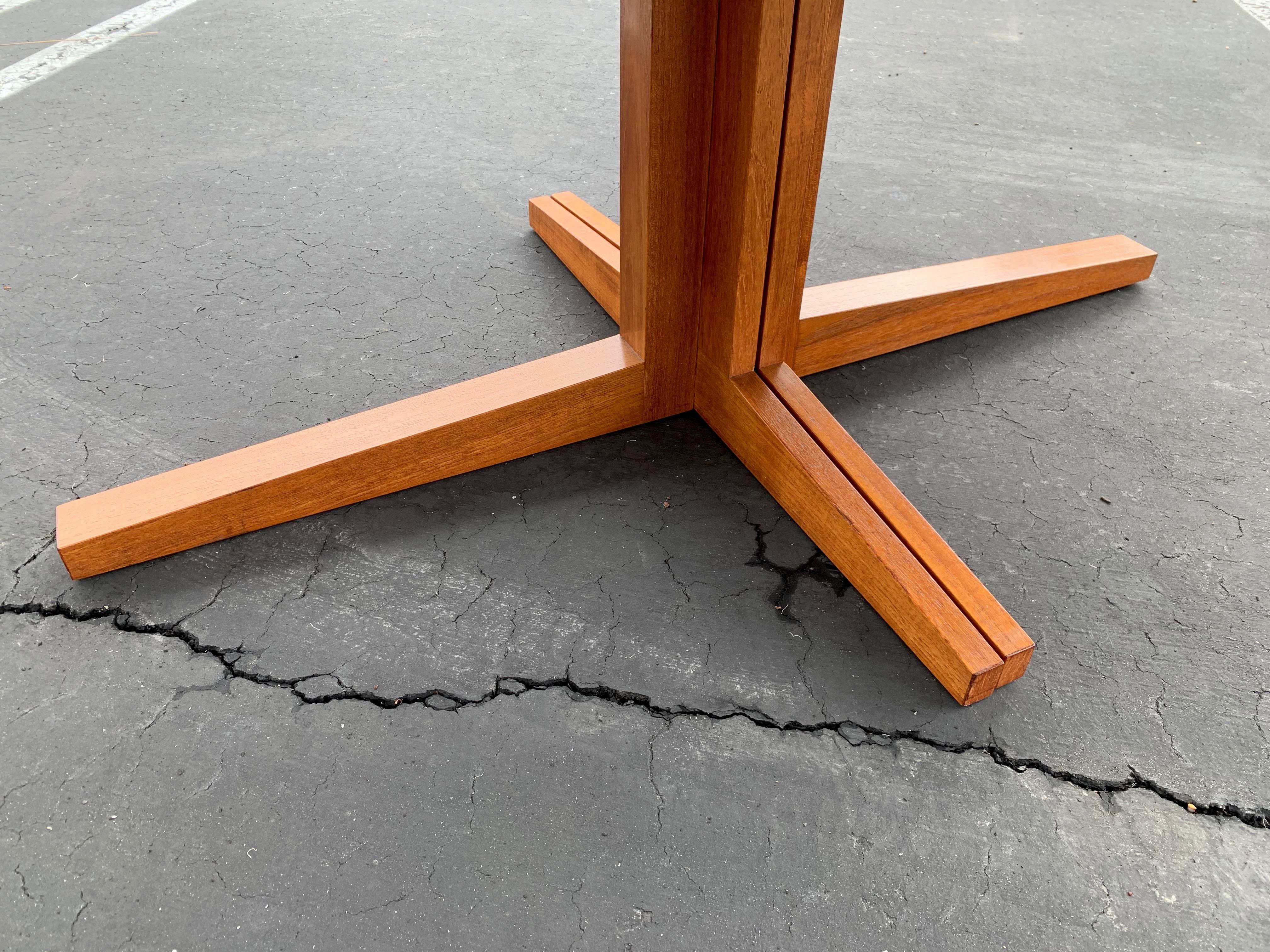 Wood Danish Boat Shaped Teak Dining Table