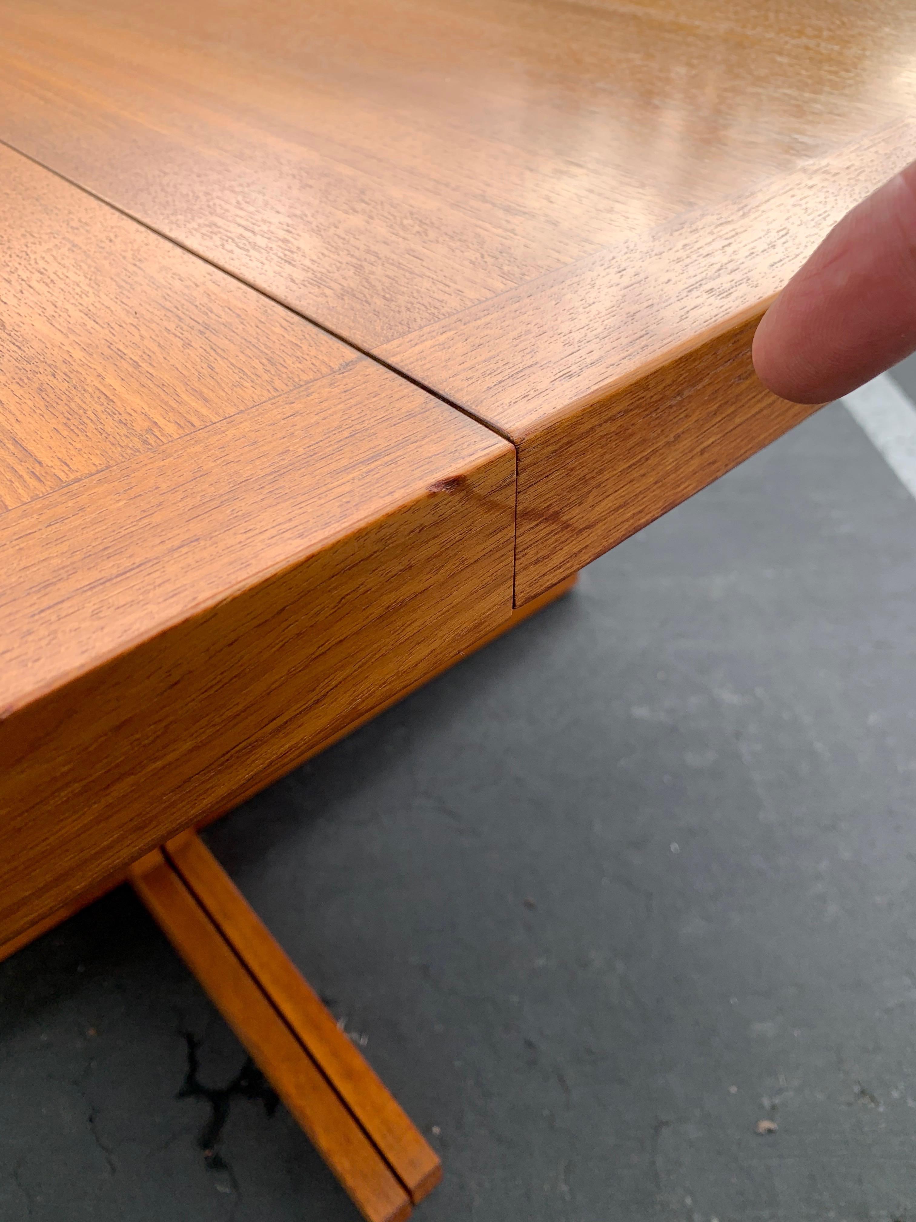 Danish Boat Shaped Teak Dining Table 3