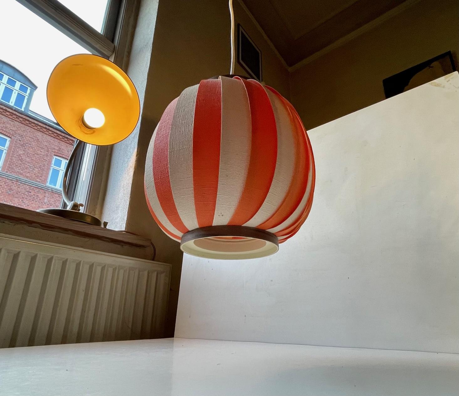 Danish Bonbon Cocoon Pendant Light by Lars Eiler Schiøler, 1960s  For Sale 1