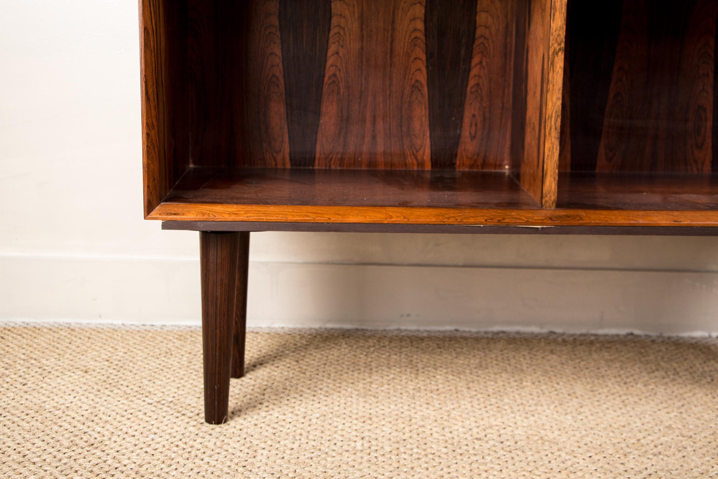 Mid-20th Century Danish Bookcase in Rio Rosewood by Ejvind. a. Johansson for Ivan Gern Mobelfabri