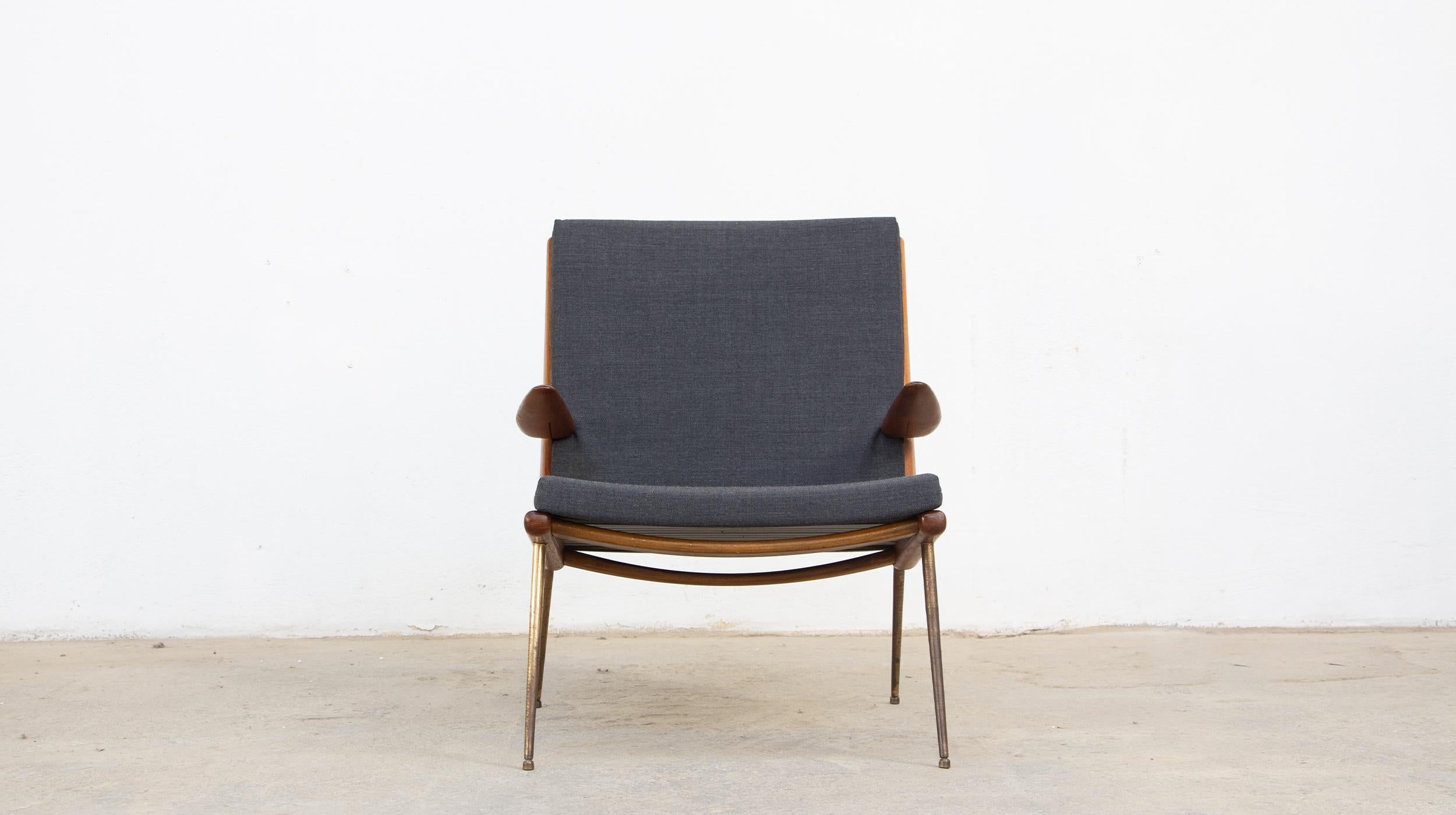 Danish Boomerang armchair Model FD134 by Peter Hvidt & Orla Mølgaard Nielsen For Sale 4