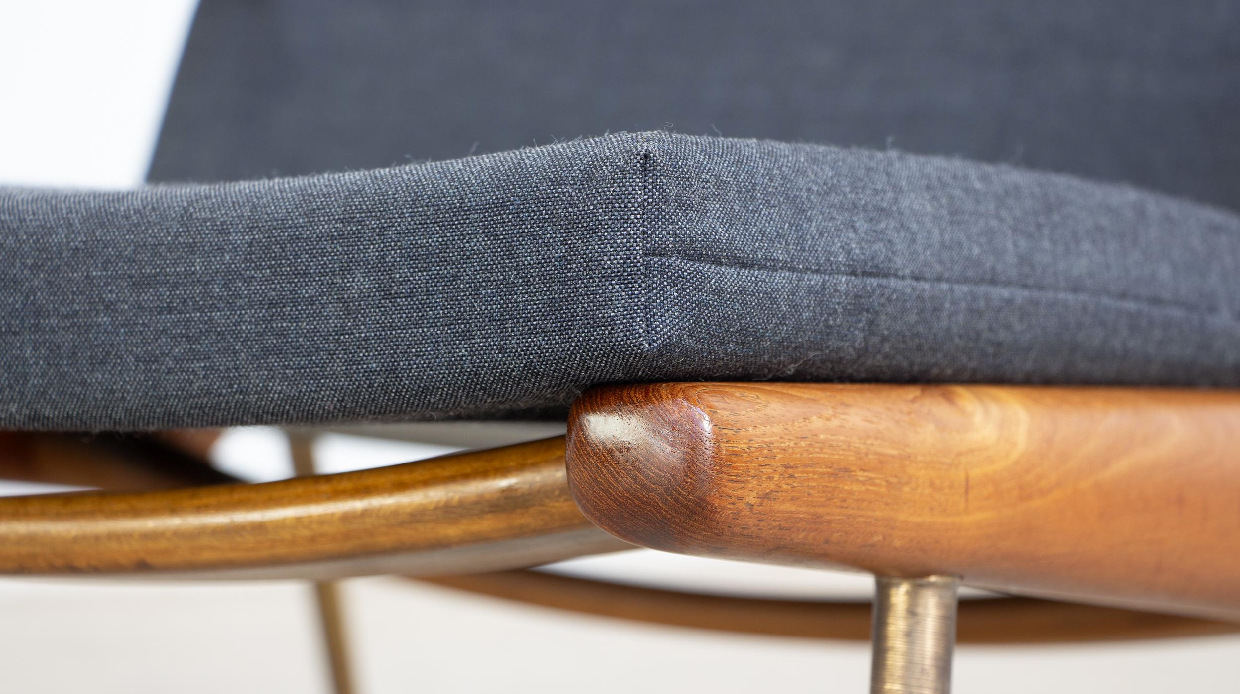 Scandinavian Modern Danish Boomerang armchair Model FD134 by Peter Hvidt & Orla Mølgaard Nielsen For Sale