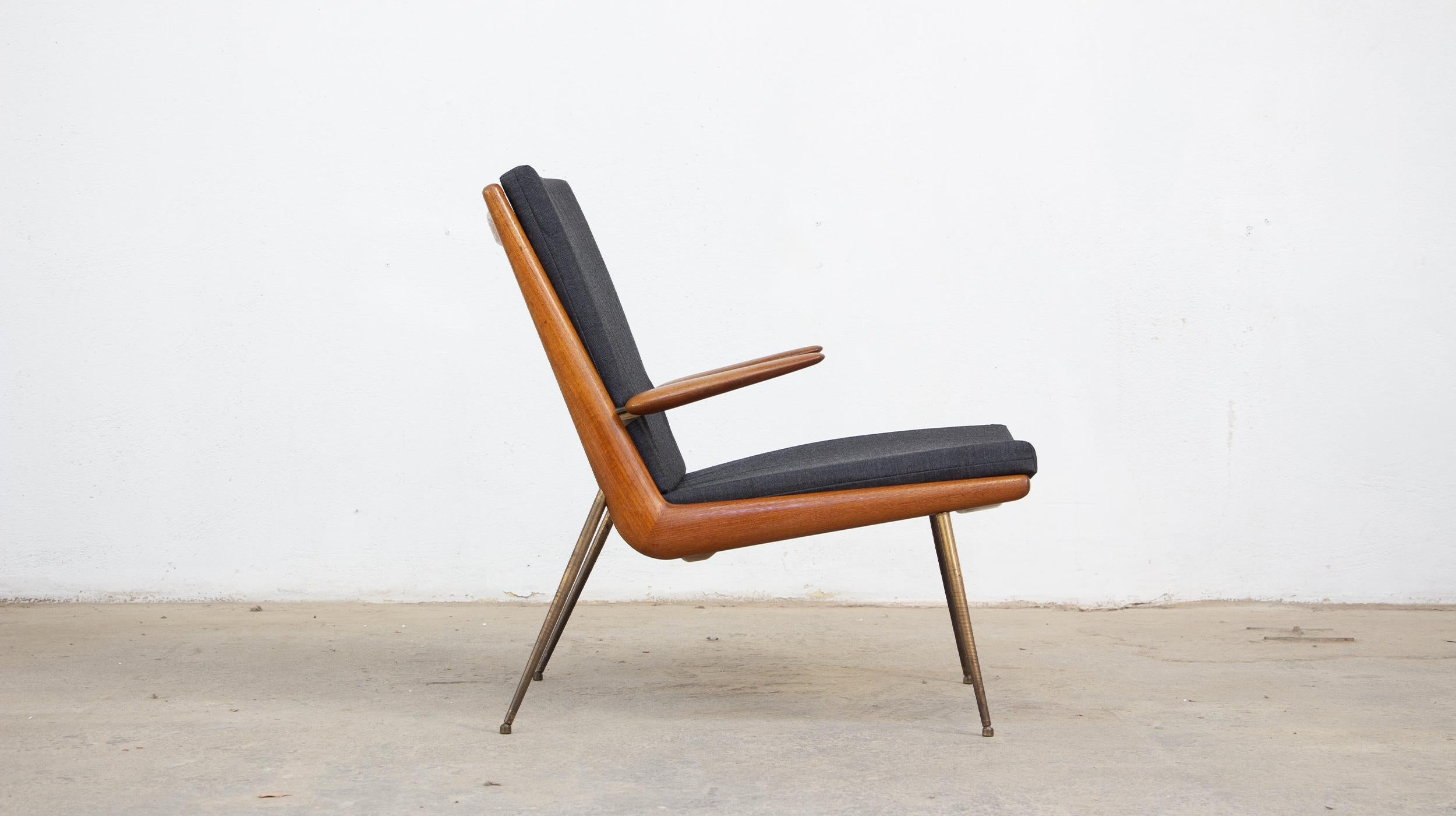 20th Century Danish Boomerang armchair Model FD134 by Peter Hvidt & Orla Mølgaard Nielsen For Sale