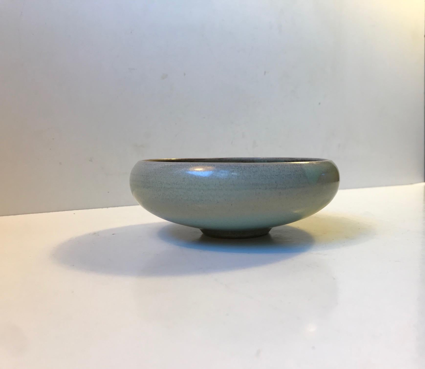 Danish Bowl with Crystalline Glaze by Einar Johansen, 1960s In Good Condition For Sale In Esbjerg, DK