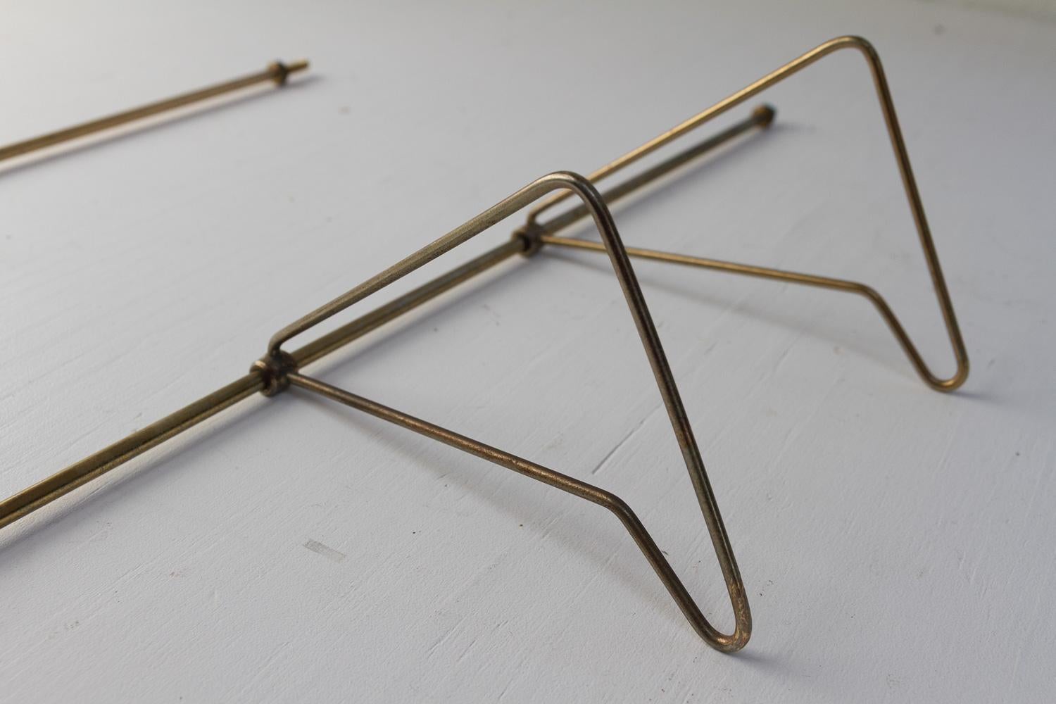 Danese Fermalibri danese in ottone Royal di Poul Cadovius per Cado, anni '60. Set di 2. in vendita