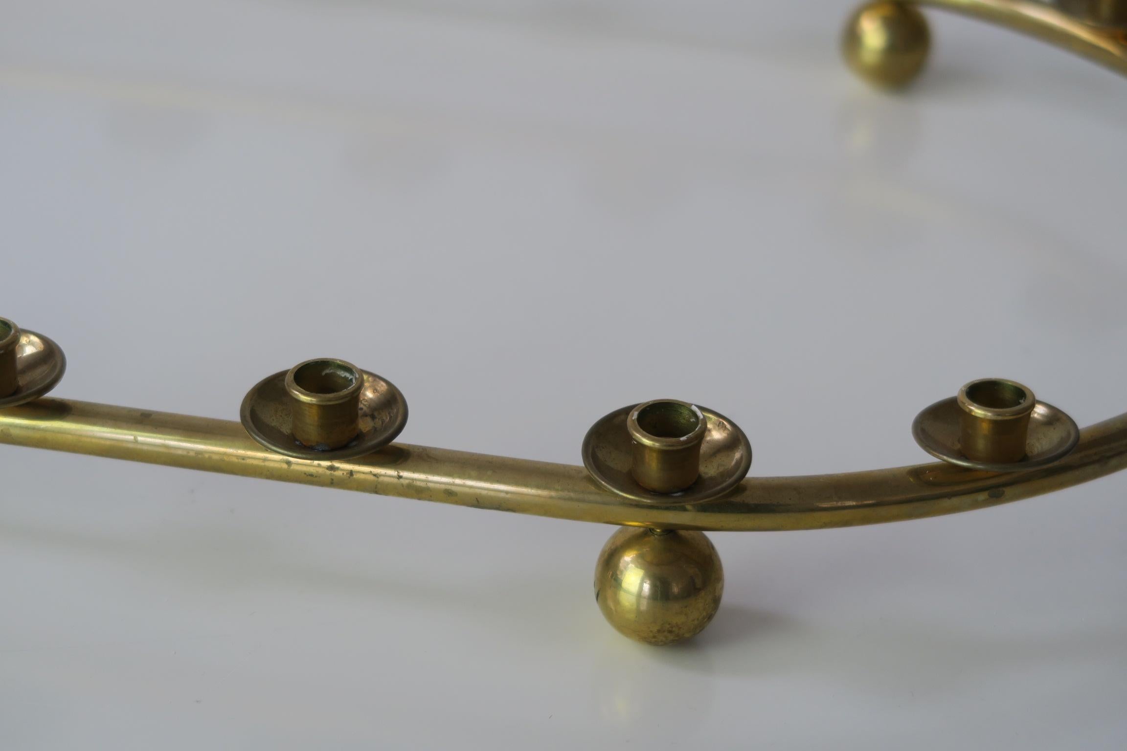 Danish brass candelabra for 24 candles im Angebot 1