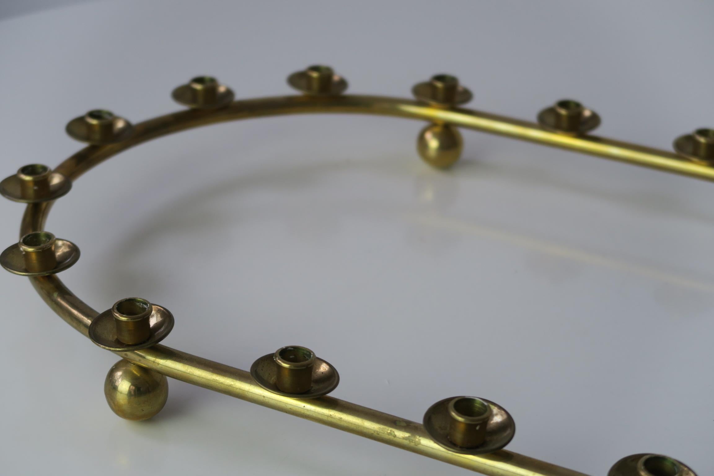 Danish brass candelabra for 24 candles im Angebot 2