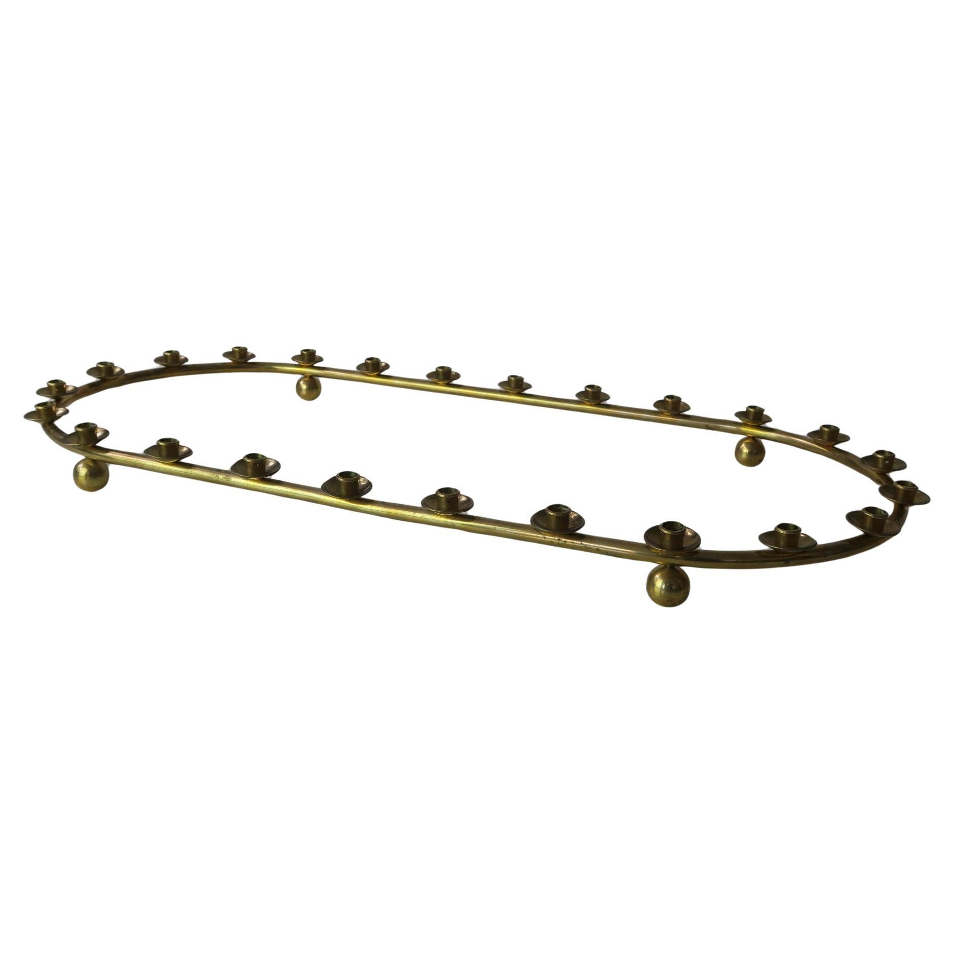 Danish brass candelabra for 24 candles im Angebot