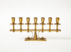 Danish Brass Candelabra