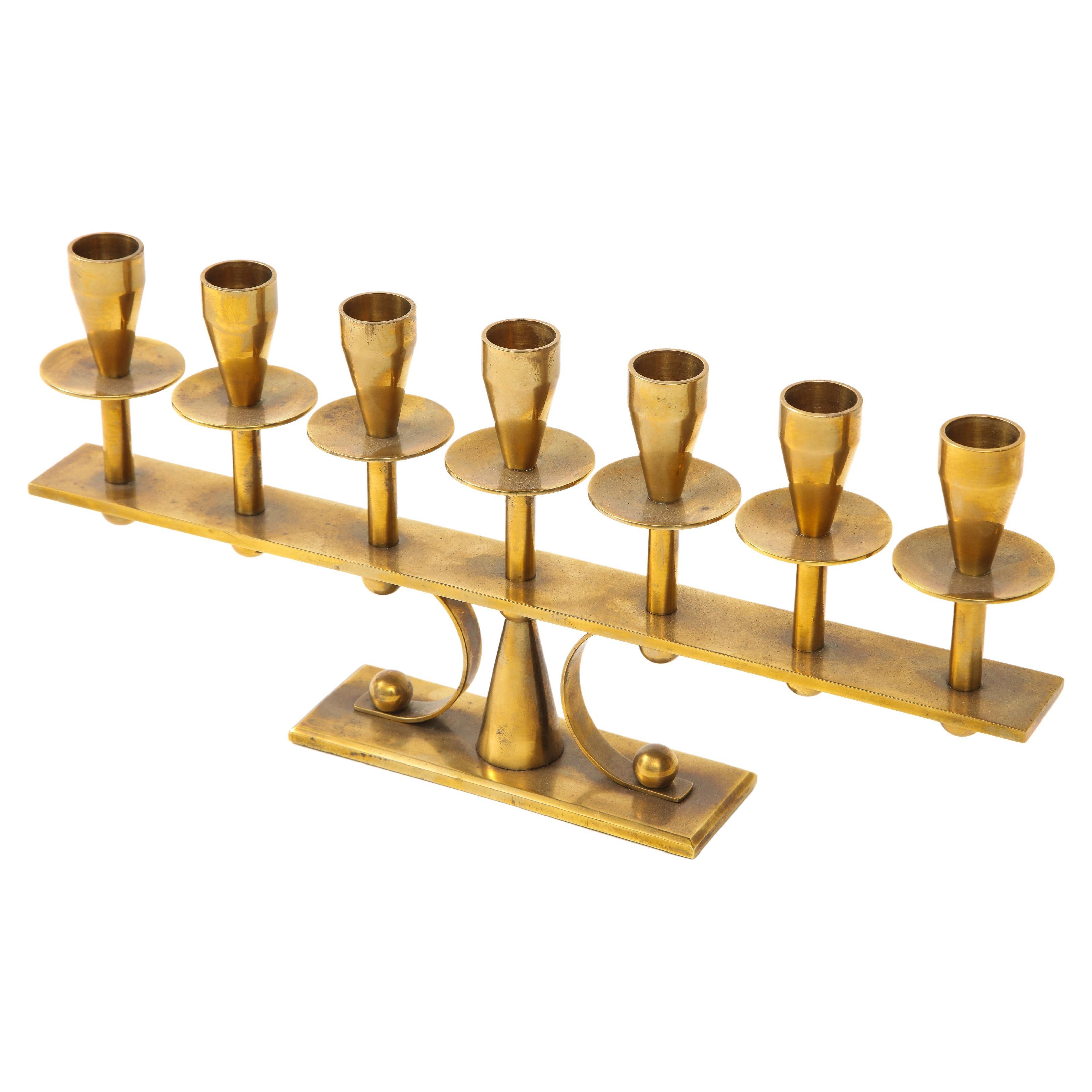 Candelabro danese in ottone