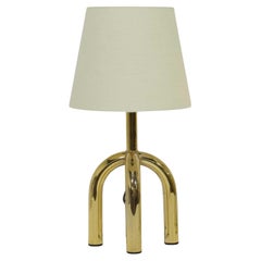 Danish Brass Finish Lamp, 1980s