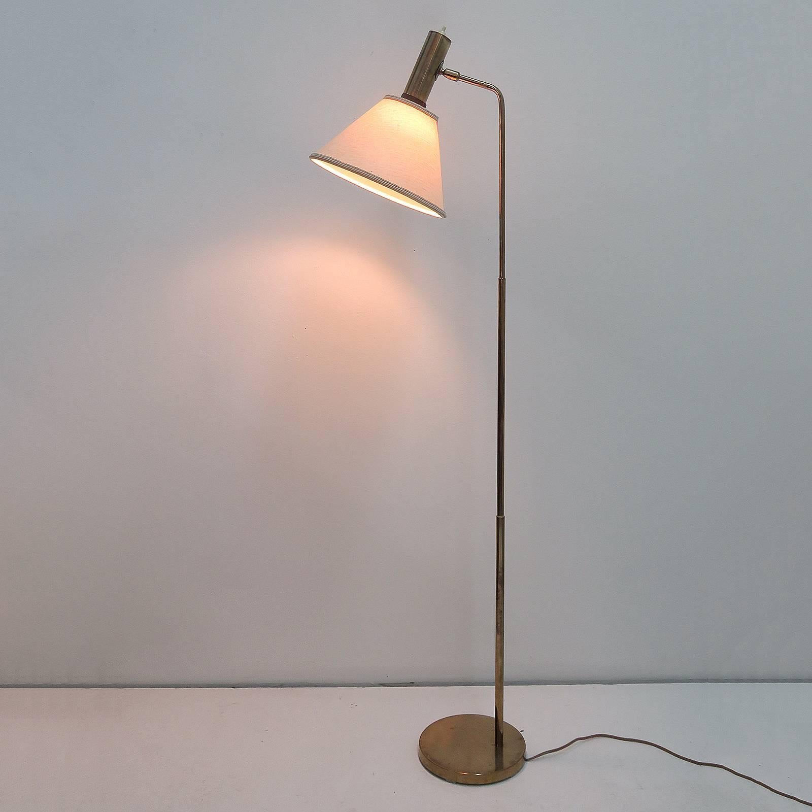 Danish Brass Floor Lamp by Bergboms 5