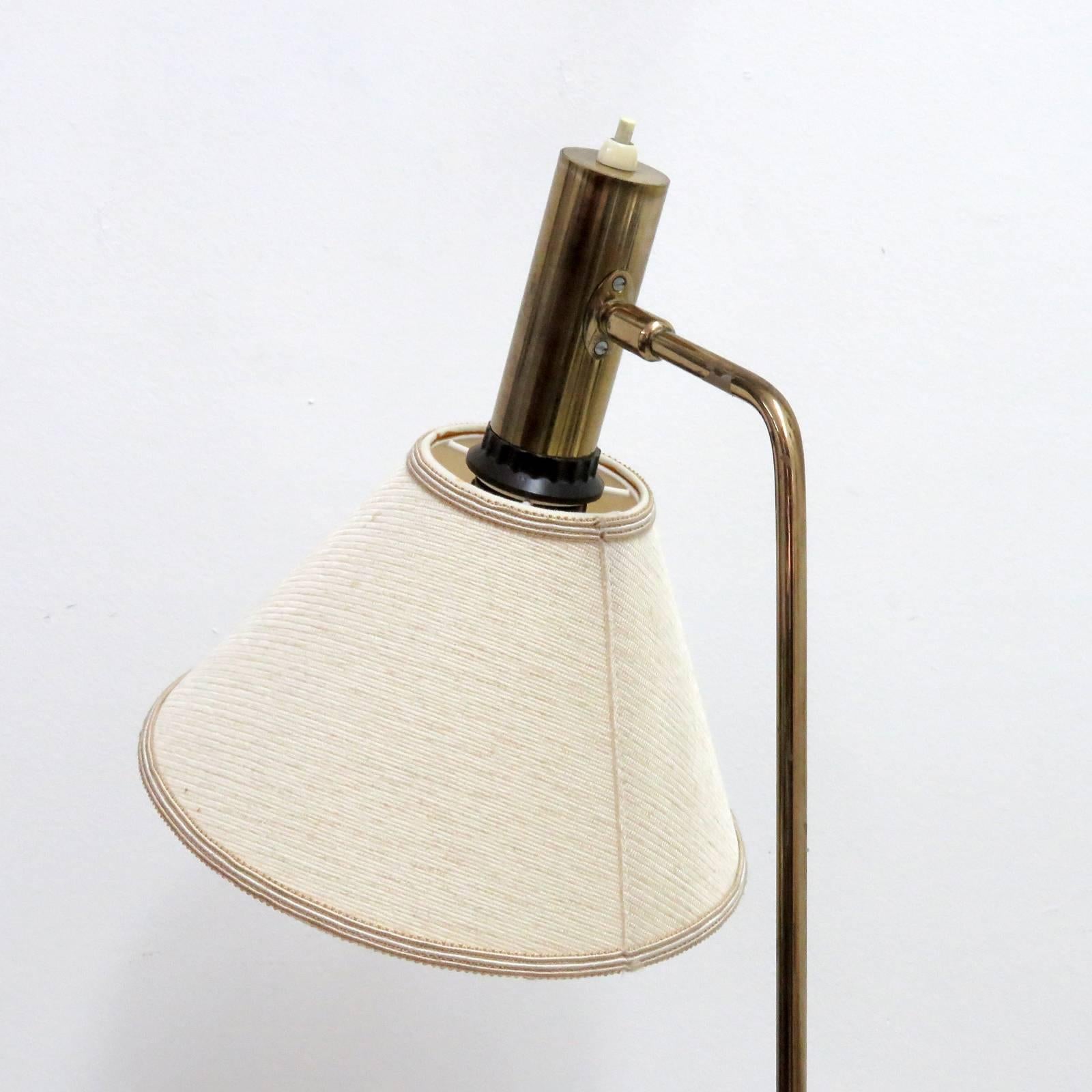 Danish Brass Floor Lamp by Bergboms 2