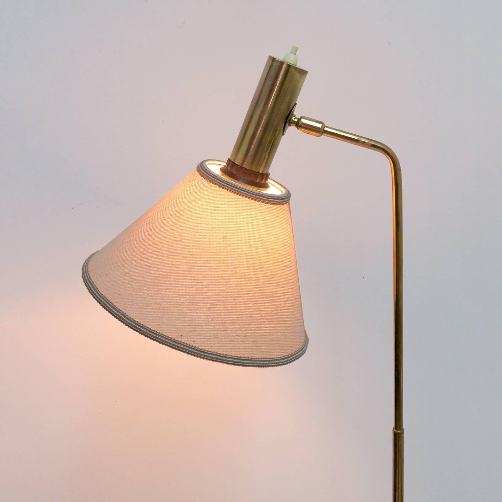 Danish Brass Floor Lamp by Bergboms 3