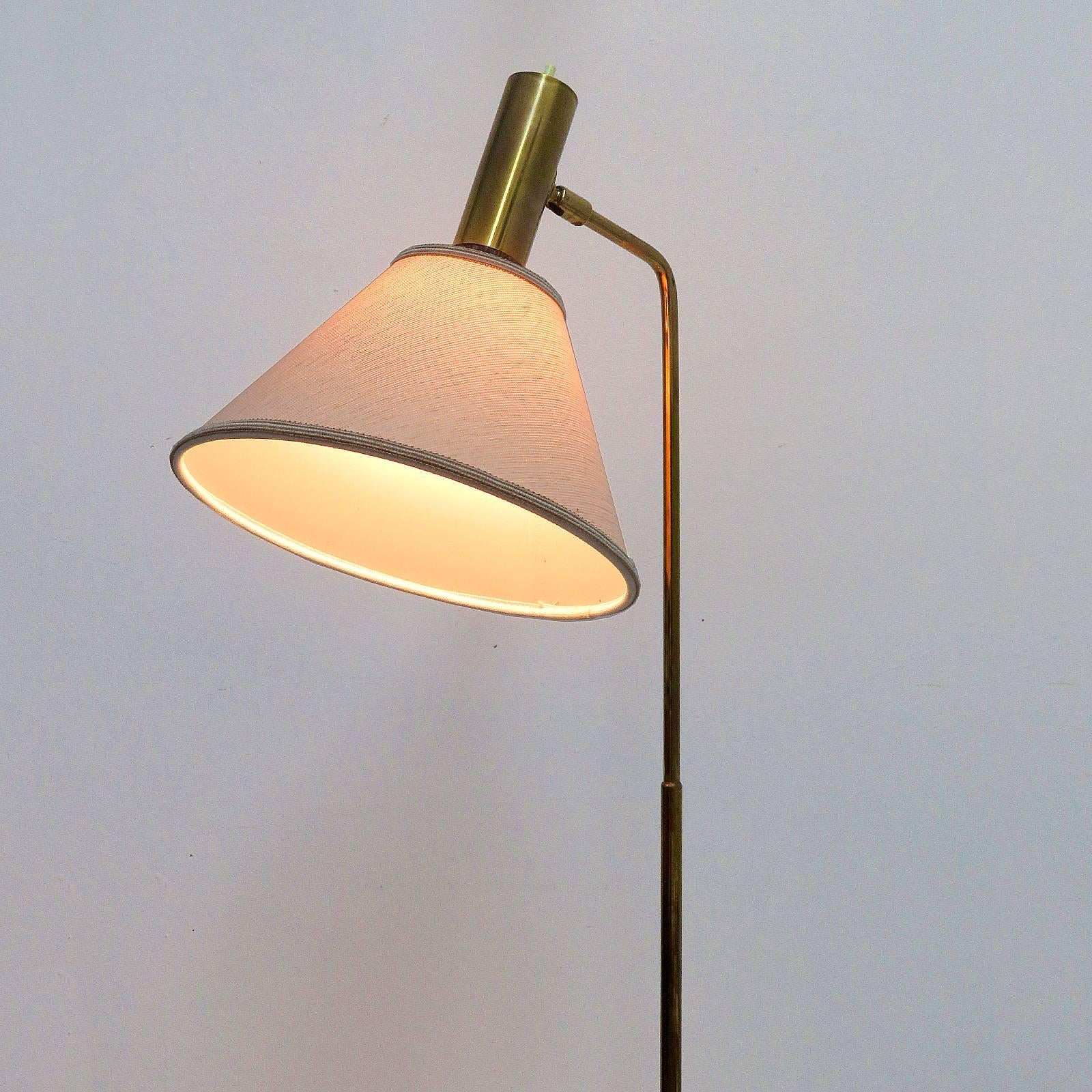 Danish Brass Floor Lamp by Bergboms 4