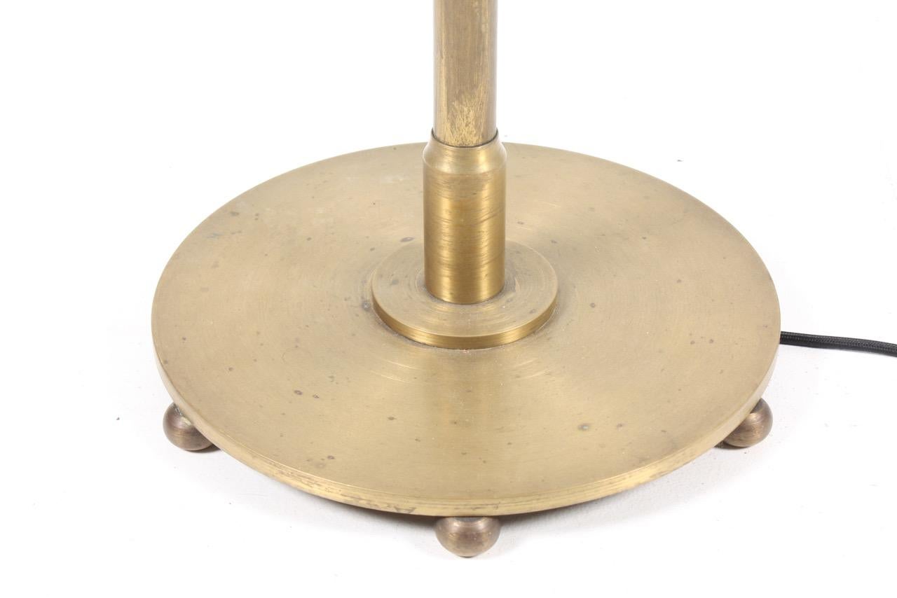 Scandinavian Modern Danish Brass Floor Lamp from the 1940s For Sale