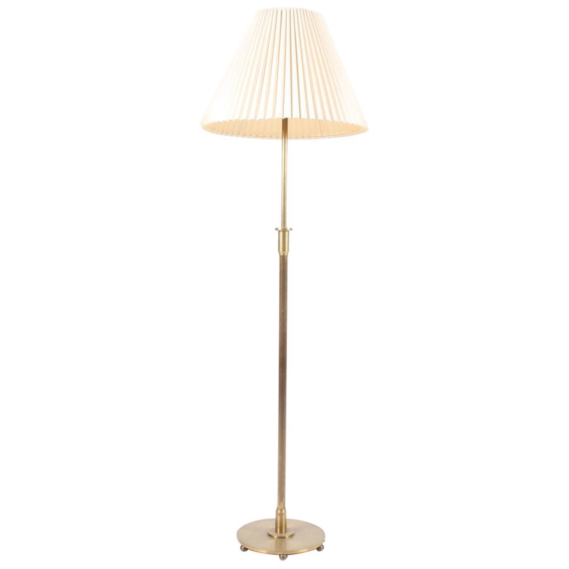 Danish Brass Floor Lamp from the 1940s