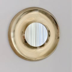 Danish Brass Mirror, circa 1970