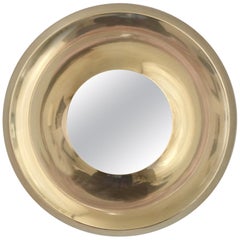 Danish Brass Mirror, circa 1970