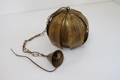 Danish Brass "Poppy" Pendant by Svend Aage Holm Sørensen, 1970s.