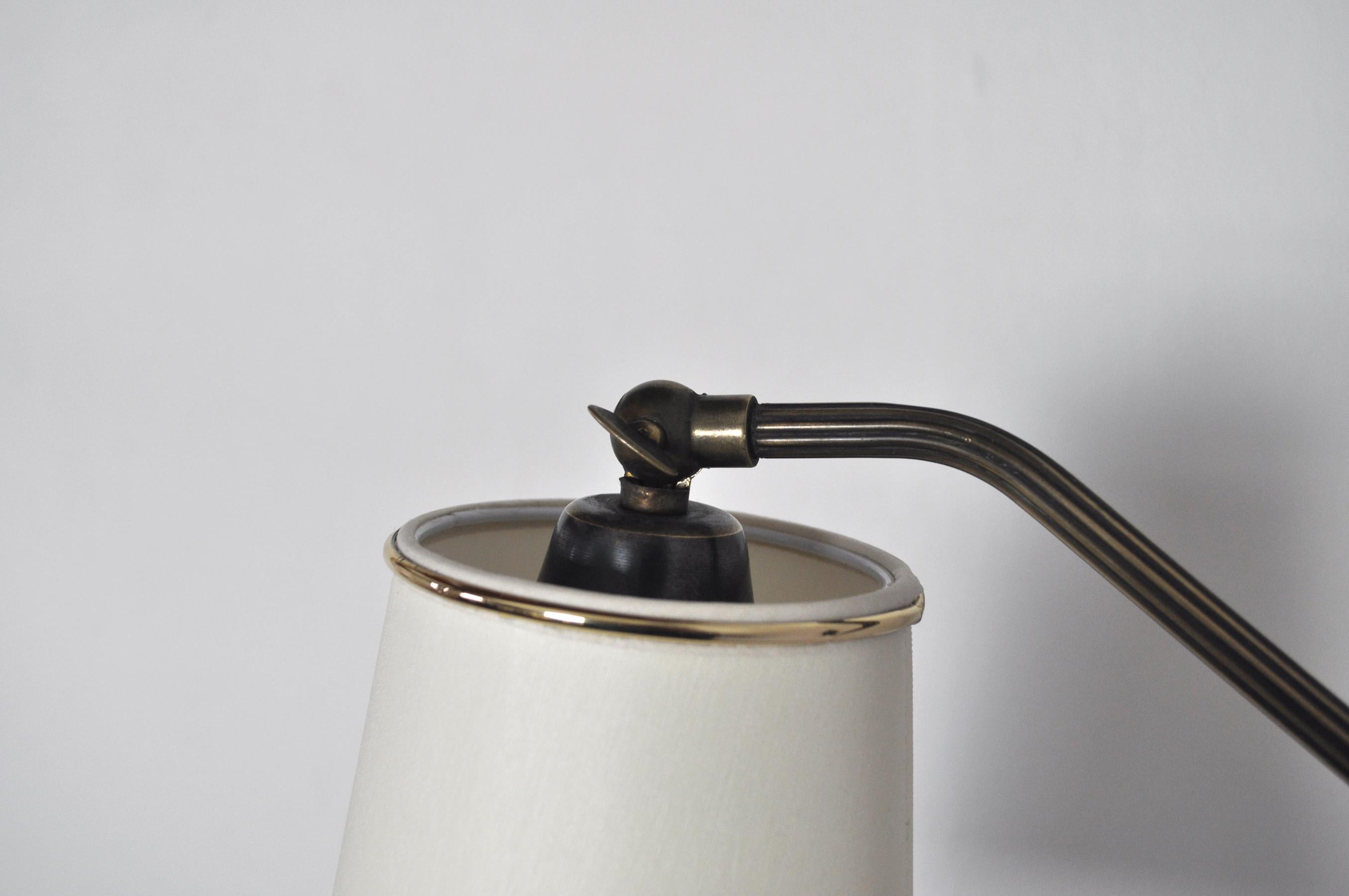 Danish Brass Swing Arm Wall Lamp, 1950s 3