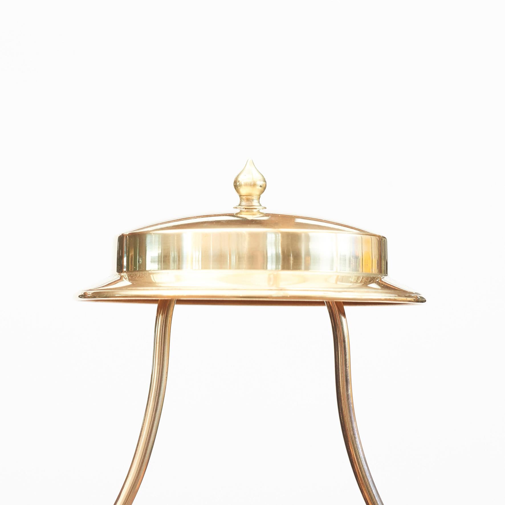 Danish Brass Table Lamp For Sale 1