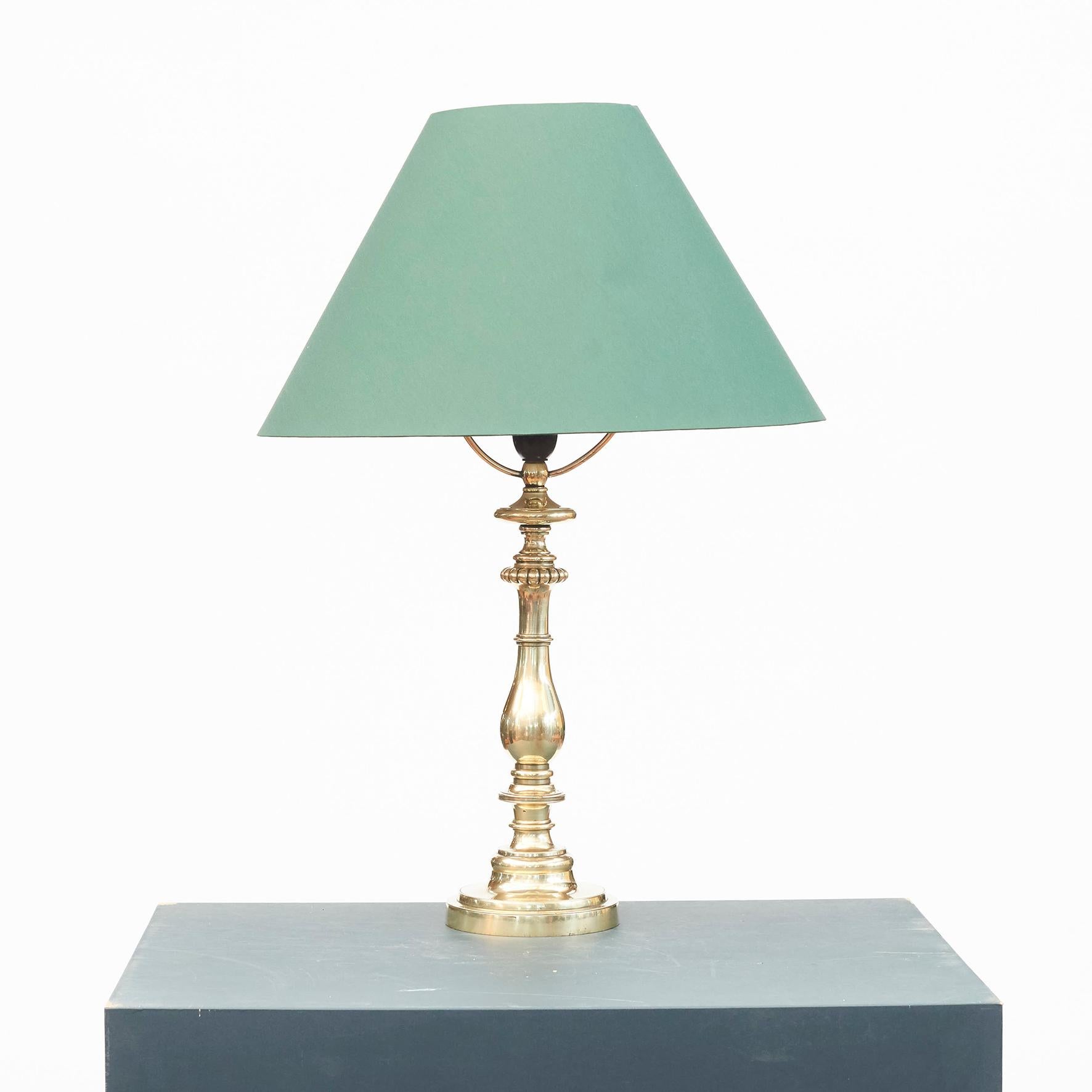 Danish Brass Table Lamp For Sale 2