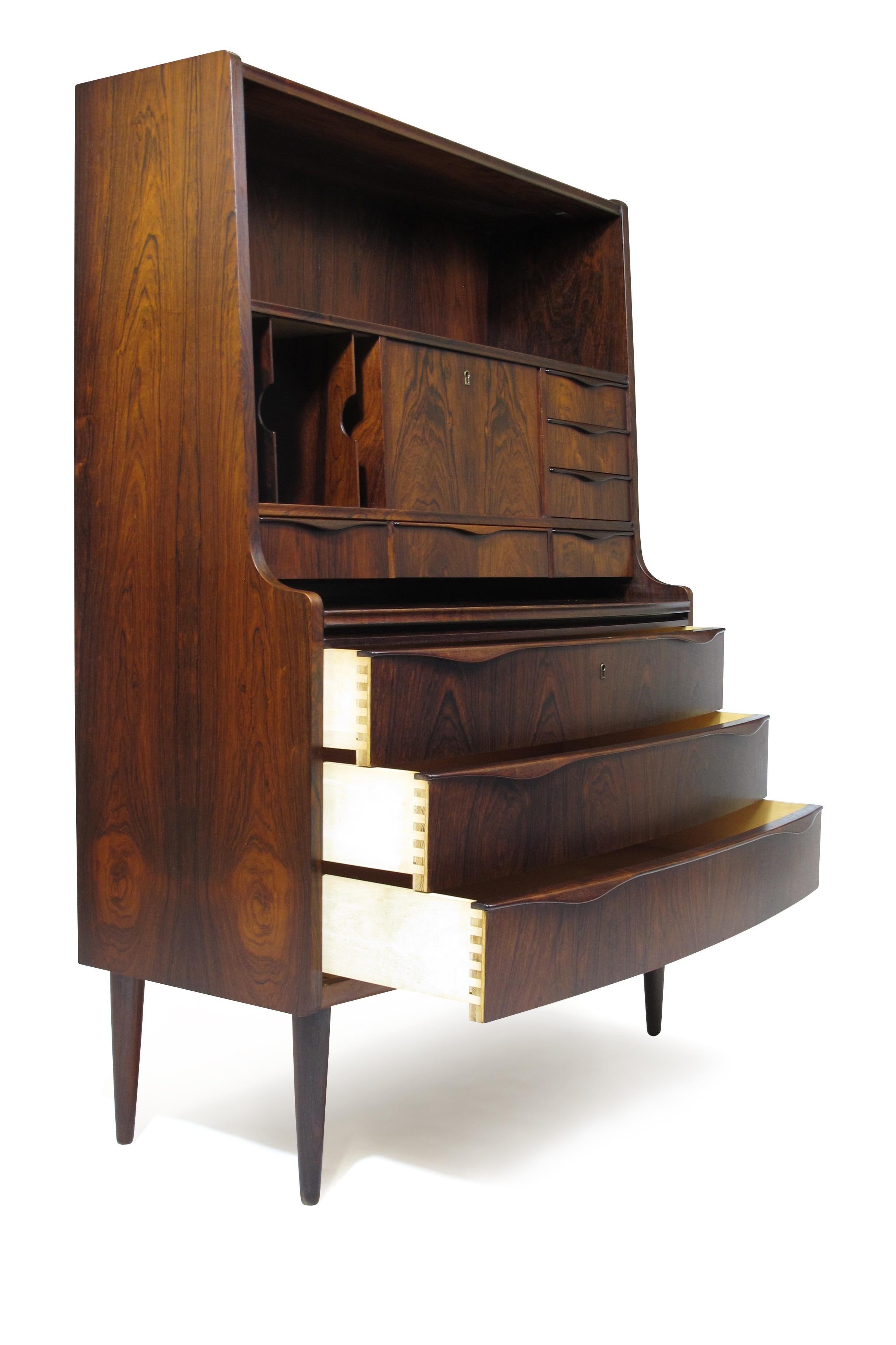 Danish Brazilian Rosewood Secretary Desk 4
